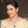 22k Gold Plated Amolya Vrinda Pendant Set