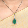 22k Gold Plated Amolya Vrinda Pendant Set