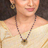 22k Gold Plated Amolya Rajvika Pendant Set