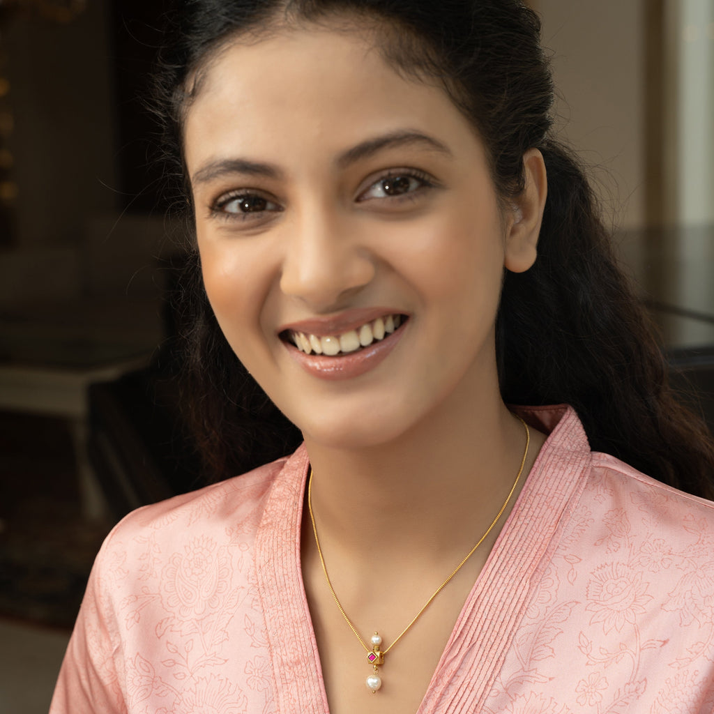 22k Gold Plated Jasmine Pendant