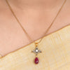 22k Gold Plated Amolya Kanira Pendant Set