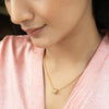 Sparsh 22k Gold Plated Zircon Pendant