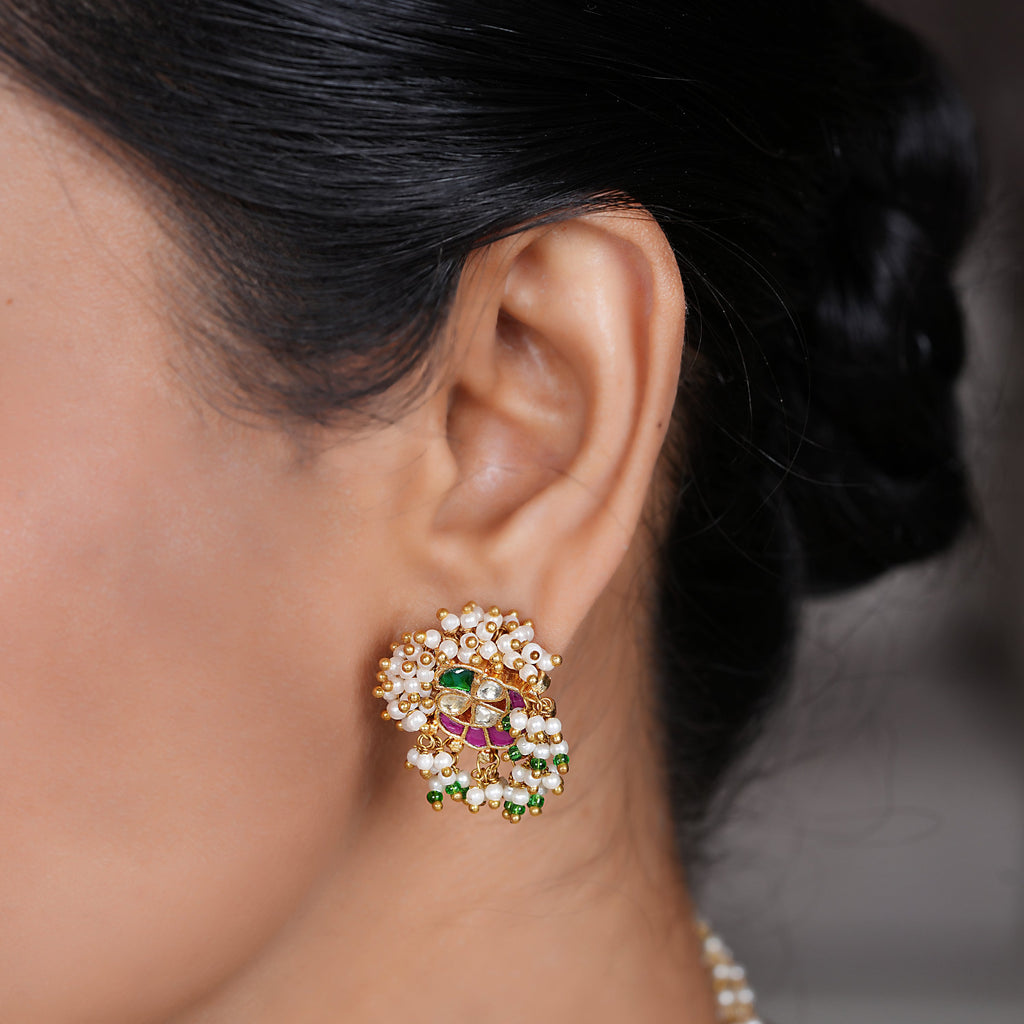22k Gold Plated Amolya Rajitha Necklace Set