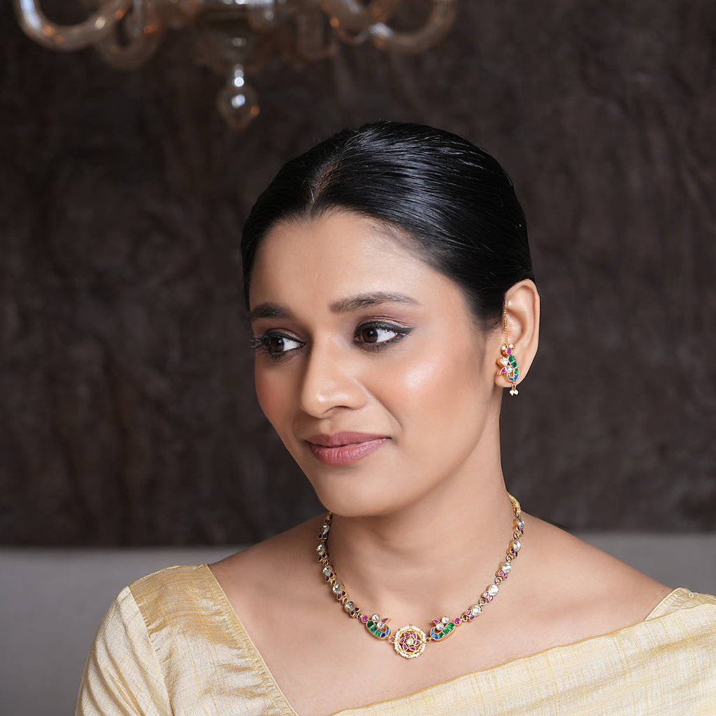 22k Gold Plated Amolya Lavanya Necklace