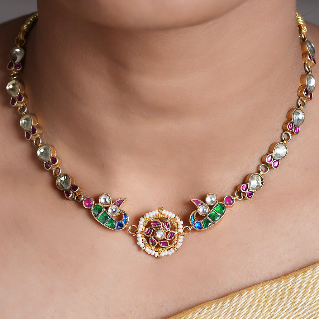 22k Gold Plated Amolya Lavanya Necklace