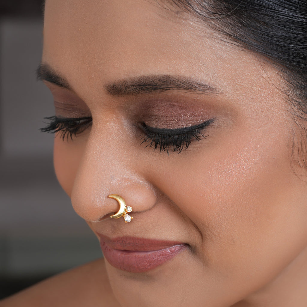 22k Gold Plated Amolya Chaitravi Nosepin