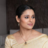 22k Gold Plated Amolya Hemalika Pendant Set