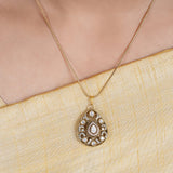 22k Gold Plated Amolya Kshirja Pendant Set