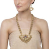 Kundan Peacock Pendant Set