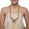 KUNDAN OXIDIZED CHAND PENDANT
