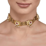 KUNDAN WHITE PEARLS CHOKER