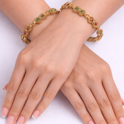 22k Gold Plated Kangan Zariya Bangle