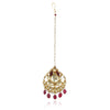 Gold Plated Kundan Lotus Tika