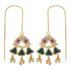 22k Gold Plated Sui Dhaga Sharvii Earring