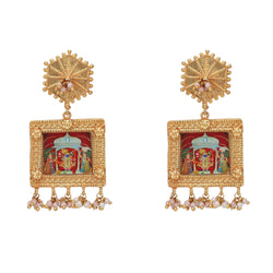 Pichwai Anusha 22k Gold Plated Earring