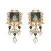 Pichwai Bhanumati 22k Gold Plated Earring