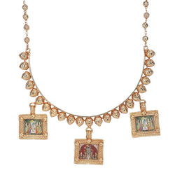 Pichwai  22k Gold Plated Necklace Set