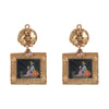 Pichwai Chaman 22k Gold Plated Earring