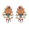 Pichwai Forum 22k Gold Plated Earring