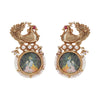 Pichwai Chasmum 22k Gold Plated Earring