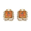 Pichwai Damini 22k Gold Plated Earring