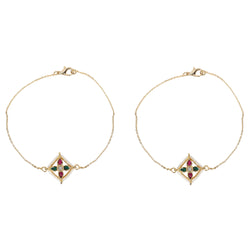 22k Gold Plated Chakar kundan Payal