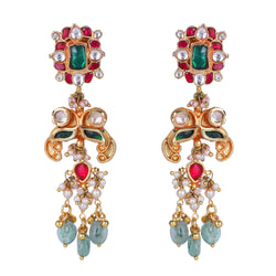 22k Gold Plated Sankranti Aroha Earring