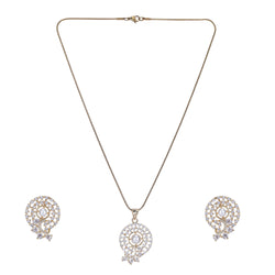 22k Gold Plated Ridhi Pravaaha Pendant Set