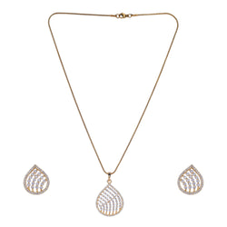 22k Gold Plated Ridhi Shashi Pendant Set