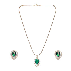22k Gold Plated Ridhi Tejas Pendant Set