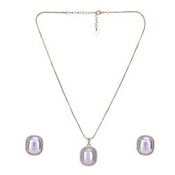 22k Gold Plated Ridhi Beeja Pendant Set