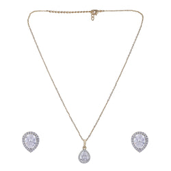 22k Gold Plated Ridhi Vakra Pendant Set