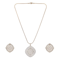 22k Gold Plated Ridhi Prabha Pendant Set