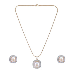 22k Gold Plated Ridhi Bindu Pendant Set