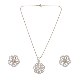 22k Gold Plated Ridhi Indu Pendant Set