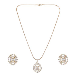 22k Gold Plated Ridhi Chandrika Pendant Set