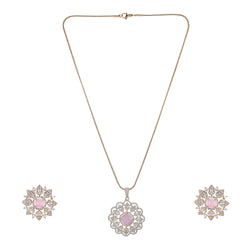 22k Gold Plated Ridhi Megha Pendant Set