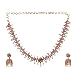 22k Gold Plated Kanaka Iravati Necklace Set