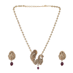22k Gold Plated Kanaka Chetna Necklace Set