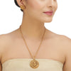 KONARK CLASSIC TEMPLE ROUND PENDANT SET