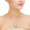 SANKRANTI KUNDAN SQUARE PENDANT  SET