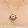 SANKRANTI KUNDAN PENDANT PEACOCK SET