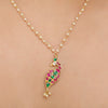 SANKRANTI PEACOCK KUNDAN PENDANT SET