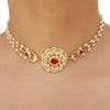 SANKRANTI KUNDAN PEACOCK PENDANT SET