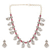 Gemstone Deepa 22k Gold Plated Necklsce Set