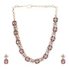 Gemstone Dhruvi 22k Gold Plated Necklace Set