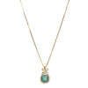Gemstone Dayanita 22k Gold Plated Pendant