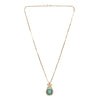 Gemstone Dayanita 22k Gold Plated Pendant