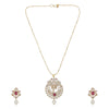 Gemstone navya 22k Gold Plated Pendant Set
