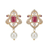 Gemstone navya 22k Gold Plated Pendant Set